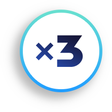 x 3